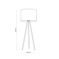 Lampa podłogowa w stylu boho z jutowym abażurem JUTA 5569 TK LIGHTING