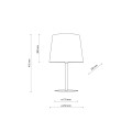 Lampa stołowa klasyczna na stolik nocny CHICAGO 5150 TK LIGHTING