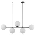 Lampa wisząca CELESTE gwint E27 moc 15W styl nowoczesny szklany klosz | czarny 6219 TK lighting