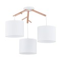 Lampa wisząca ALBERO gwint E27 moc 15W styl skandynawski klosz abażur | biały 6553 TK Lighting