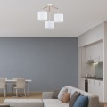 Lampa wisząca ALBERO gwint E27 moc 15W styl skandynawski klosz abażur | biały 6553 TK Lighting