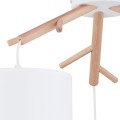 Lampa wisząca ALBERO gwint E27 moc 15W styl skandynawski klosz abażur | biały 6553 TK Lighting