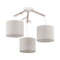 Lampa wisząca ALBERO gwint E27 moc 15W styl scandic-eco klosz abażur | biały 6556 TK Lighting