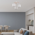 Lampa wisząca ALBERO gwint E27 moc 15W styl scandic-eco klosz abażur | biały 6556 TK Lighting