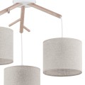 Lampa wisząca ALBERO gwint E27 moc 15W styl scandic-eco klosz abażur | biały 6556 TK Lighting