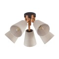 Lampa sufitowa z lnianymi kloszami do sypialni VAIO NATURE 575 TK Lighting