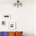 Lampa sufitowa z lnianymi kloszami do sypialni VAIO NATURE 575 TK Lighting