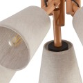 Lampa sufitowa z lnianymi kloszami do sypialni VAIO NATURE 575 TK Lighting