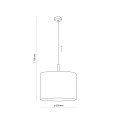 Lampa wisząca z beżowym abażurem DEVA NATURE 6107 TK Lighting