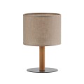 Lampka nocna DEVA NATURE klosz LEN szaro beżowy 5192 TK Lighting