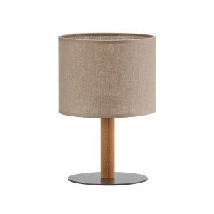 Lampka nocna DEVA NATURE klosz LEN szaro beżowy 5192 TK Lighting