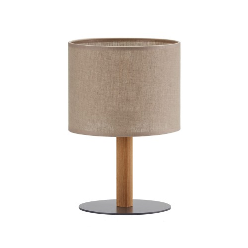 Lampka nocna DEVA NATURE klosz LEN szaro beżowy 5192 TK Lighting