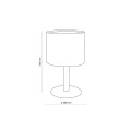 Lampka nocna DEVA NATURE klosz LEN szaro beżowy 5192 TK Lighting