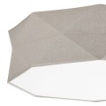 Lampa sufitowa KANTOOR gwint E27 moc 15W styl klasyczny klosz abażur | biały 6195 TK Lighting