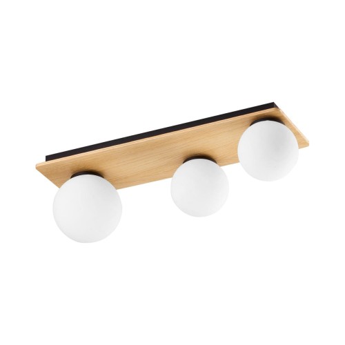 Lampa sufitowa BIANCA gwint G9 moc 6W styl skandynawski szklany klosz | czarny 4542 TK lighting