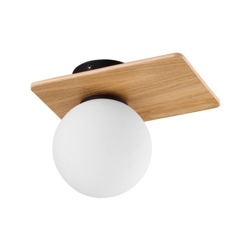 Lampa sufitowa BIANCA gwint G9 moc 6W styl skandynawski szklany klosz | biały 4540 TK lighting