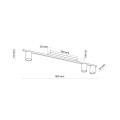 Lampa sufitowa biała z 3 reflektorkami na listwie LOGAN 4570 TK Lighting