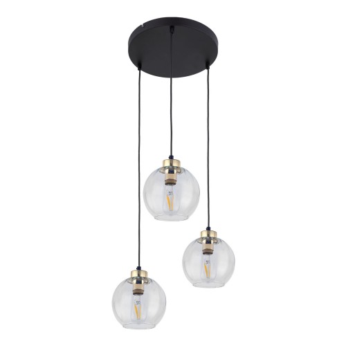 Lampa wisząca ze szklanymi kulistymi kloszami do jadalni 4579 TK Lighting