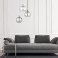 Lampa wisząca ze szklanymi kulistymi kloszami do jadalni 4579 TK Lighting