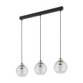 Lampa wisząca DEVI gwint E27 moc 15W styl nowoczesny szklany klosz | czarny 4580 TK lighting