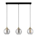 Lampa wisząca DEVI gwint E27 moc 15W styl nowoczesny szklany klosz | czarny 4580 TK lighting