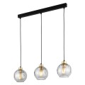 Lampa wisząca DEVI gwint E27 moc 15W styl nowoczesny szklany klosz | czarny 4580 TK lighting