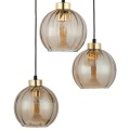Lampa wisząca DEVI gwint E27 moc 15W styl nowoczesny szklany klosz | czarny 4637 TK lighting