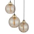 Lampa wisząca DEVI gwint E27 moc 15W styl nowoczesny szklany klosz | czarny 4637 TK lighting