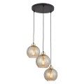 Lampa wisząca DEVI gwint E27 moc 15W styl nowoczesny szklany klosz | czarny 4637 TK lighting