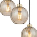 Lampa wisząca DEVI gwint E27 moc 15W styl nowoczesny szklany klosz | czarny 4637 TK lighting