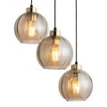 Lampa wisząca DEVI gwint E27 moc 15W styl nowoczesny szklany klosz | czarny 4637 TK lighting