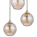 Lampa wisząca DEVI gwint E27 moc 15W styl nowoczesny szklany klosz | czarny 4637 TK lighting