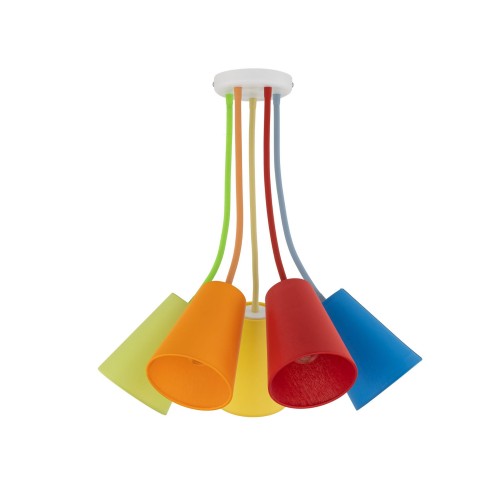 Lampa sufitowa do pokoju dziecka kolorwa TK Lighting WIRE COLOUR 2107