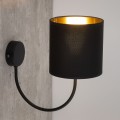 Kinkiet elegancki klasyczny czarno-złoty do salonu 4593 TK Lighting