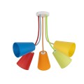Lampa sufitowa do pokoju dziecka kolorwa TK Lighting WIRE COLOUR 2107