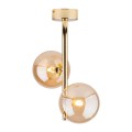 Lampa sufitowa ESTERA gwint G9 moc 6 W styl loftowy szklany klosz | złoty 4547 TK lighting