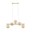 Lampa wisząca ESTERA gwint G9 moc 6 W styl nowoczesny szklany klosz | czarny 4549 TK lighting