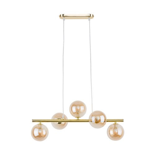 Lampa wisząca ESTERA gwint G9 moc 6 W styl nowoczesny szklany klosz | czarny 4549 TK lighting