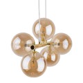 Lampa wisząca ESTERA gwint G9 moc 6 W styl nowoczesny szklany klosz | czarny 4549 TK lighting