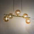 Lampa wisząca ESTERA gwint G9 moc 6 W styl nowoczesny szklany klosz | czarny 4549 TK lighting