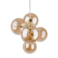 Lampa wisząca ESTERA gwint G9 moc 6 W styl nowoczesny szklany klosz | czarny 4549 TK lighting