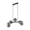 Lampa wisząca nowoczesna z 5 szklanymi kloszami na listwie 6707 TK Lighting