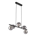 Lampa wisząca nowoczesna z 5 szklanymi kloszami na listwie 6707 TK Lighting