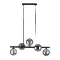 Lampa wisząca nowoczesna z 5 szklanymi kloszami na listwie 6707 TK Lighting