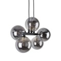 Lampa wisząca nowoczesna z 5 szklanymi kloszami na listwie 6707 TK Lighting