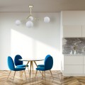 Lampa sufitowa z 4 białymi kloszami i złotymi ramionami FAIRY 6470 TK Lighting