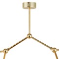 Lampa sufitowa z 4 białymi kloszami i złotymi ramionami FAIRY 6470 TK Lighting