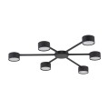 Lampa sufitowa czarna nowoczesna z 6 ramionami AVIA BLACK 4692 TK Lighting