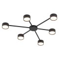 Lampa sufitowa czarna nowoczesna z 6 ramionami AVIA BLACK 4692 TK Lighting