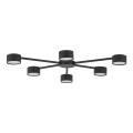 Lampa sufitowa czarna nowoczesna z 6 ramionami AVIA BLACK 4692 TK Lighting
